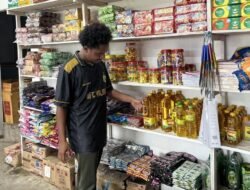 Sat Reskrim Polres Yalimo Cek Harga Bahan Pokok Pasca Lebaran, Harga Masih di Atas HET