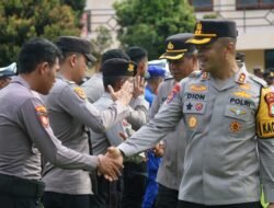 Kapolres Jayapura Pimpin Apel Pagi, Pererat Silaturahmi Lewat Halal Bihalal