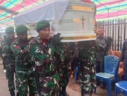 Bentuk Penghargaan dan Penghormatan Terakhir, Kodim 1310/Bitung Gelar Upacara Persemayaman Alm. Peltu (Purn) Johanes Daleno