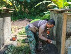 Dukungan Babinsa Percepat Realisasi Jembatan Perintis Garuda di Desa Sawangan Airmadidi