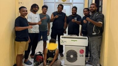 Tim Macan Gunung Polres Teluk Bintuni Ringkus Terduga Pelaku Pencurian di Kompleks Tahiti, Barang Bukti Mesin Babat dan AC Diamankan