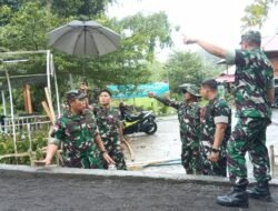 Pastikan Progres Pekerjaan Berjalan Lancar, Dandim 1310/Bitung Dampingi Danrem 131/Santiago Tinjau Pembangunan Jembatan Perintis Garuda di Wilayah Kodim 1310/Bitung