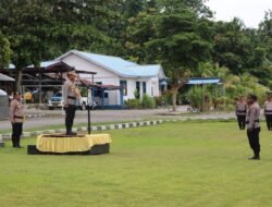 Kapolda Papua Barat Pimpin Apel Pagi dan Berikan Arahan kepada Personel Polres Teluk Wondama