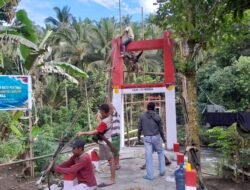 Terus Tunjukkan Progres Yang Signifikan, Pembangunan Jembatan Perintis Garuda di Desa Sawangan Memasuki Tahap Pemasangan Tali Sling