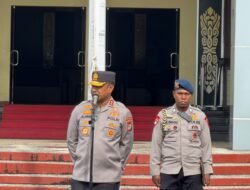 Kapolda Papua Barat Pimpin Apel Pengecekan dan Tactical Floor Game Persiapan Menyambut Pesparawi Nasional XIV Tahun 2026