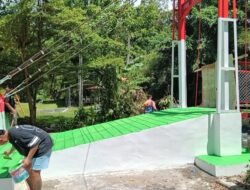 Pembangunan Jembatan Perintis Garuda di Kelurahan Rap Rap Capai Tahap Finishing
