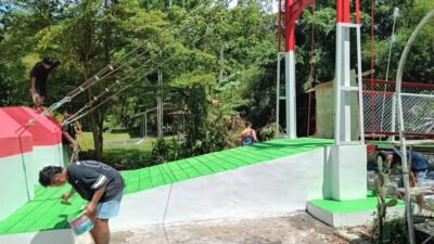 Pembangunan Jembatan Perintis Garuda di Kelurahan Rap Rap Capai Tahap Finishing