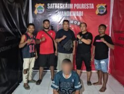 Tim Unit Reaksi Cepat (URC) Satuan Reserse Kriminal Polresta Manokwari Berhasil Tangkap Pelaku Pencurian yang Meresahkan Penumpang Kapal di Pelabuhan Manokwari
