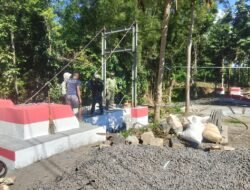 Terus Tunjukkan Perkembangan, Pembangunan Jembatan Perintis Garuda di Airmadidi Bawah, Masuk Tahap Pemasangan Hanger Sling Atas