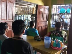 Kekompakan dan Kebersamaan Terlihat Saat TNI dan Warga Nonton Bareng Piala Dunia 2026
