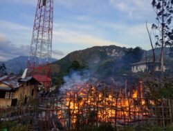 6 Unit Asrama Polsek Pirime Lanny Jaya Terbakar, Polisi Lidik Dugaan Pembakaran