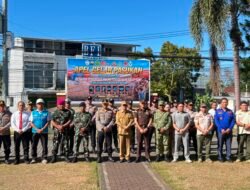 Perkuat Sinergi Hadapi Fenomena El Nino, Kasdim 1310/Bitung Hadiri Pada Apel Gelar Pasukan Penanggulangan Bencana di Polres Bitung