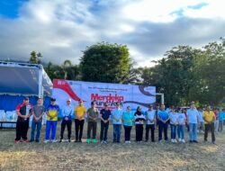Semarakkan Pembukaan HUT ke-81 Kemerdekaan RI di Kota Bitung, Kasdim 1310/Bitung Hadiri Merdeka Fun Walk Wujud Sinergitas TNI bersama Pemerintah Daerah