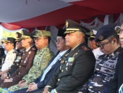 Kenang Perjuangan dan Jasa Para Pahlawan dalam Merebut Kemerdekaan, Dandim 1310/Bitung Bersama Pejabat Forkopimda Bitung Ikuti Upacara Taptu dan Pawai Obor HUT ke-81 RI
