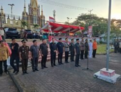 Semarak Peringatan HUT Kemerdekaan RI ke – 81 di Kabupaten Minut, Kasdim 1310/Bitung bersama Unsur Forkopimda Hadiri Ziarah, Upacara Taptu dan Pawai Obor