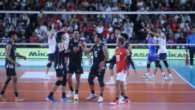 Timnas Voli Putra Indonesia Menang Telak 3-0 atas Kamboja