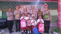 Sambut Hari Jadi ke-78 Polwan, Polwan Polda Papua Barat Gelar Syukuran dan Bakti Sosial di SD Negeri 15 Maripi