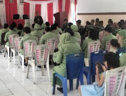 Cegah Pelanggaran Hukum, Masalah Keluarga dan Stres Kerja, Prajurit, ASN dan Keluarga Besar Kodim 1310/Bitung Terima Penyuluhan Pembinaan Mental