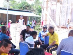 Kapolda Papua Barat Hadiri Pemasangan dan Penutupan Atap Rumah Pastori GKI Syalom Anday