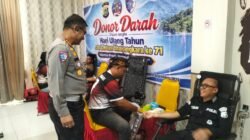 Sambut HUT Lalu Lintas ke-71, Ditlantas Polda Papua Barat Gelar Donor Darah