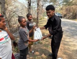 Polres Lanny Jaya Gelar Bakti Sosial Pembagian Sembako Gratis Dalam Rangka Hut Humas Polri Ke-75