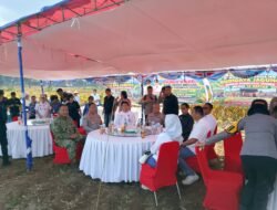 Bentuk Dukungan serta Upaya Perkuat Hanpangan dan Kesejahteraan Petani, Dandim 1310/Bitung Hadiri Panen Raya Jagung Kelompok Tani “Sehati” di Lahan 15 Hektare